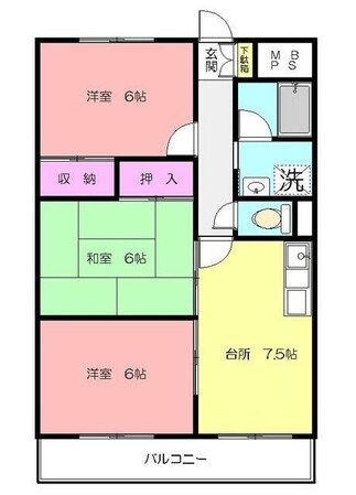 カーサピノヴェントの物件間取画像